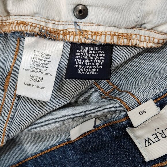 J. Crew Factory Star Embroidered 3” Light Blue Denim Shorts Size 30 - Picture 9 of 9